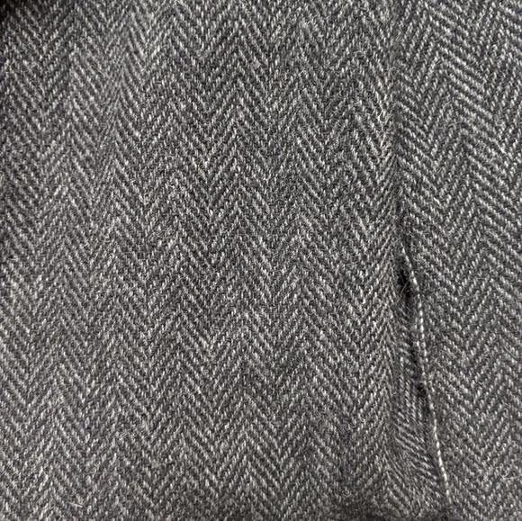Vintage Japanese Brand Cube Sugar Wool-Blend Two-Tone Gray Tweed Jacket - Picture 3 of 6
